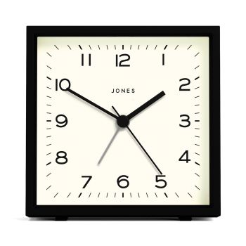 Newgate Jones Disc Echo Alarm Clock Black