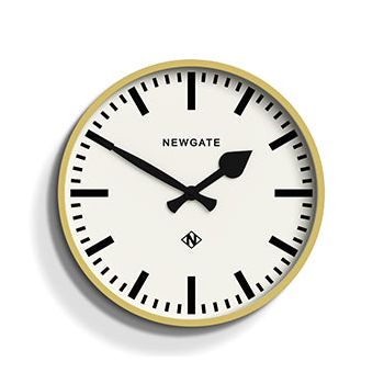 Newgate Railway Clock Yellow