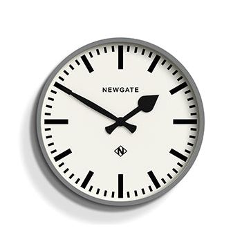 Newgate Railway Clock Grey