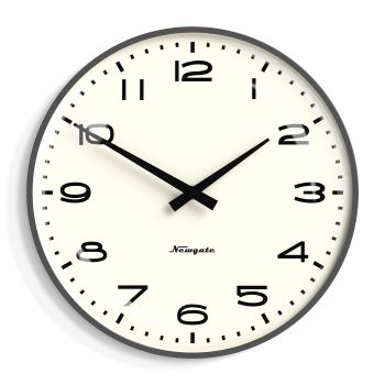 Newgate Radio City Wall Clock - Matte Blizzard Grey