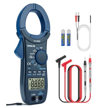 VENLAB Digital Clamp Meter 1000A T-RMS 6000 Counts AC/DC Current Multimeter