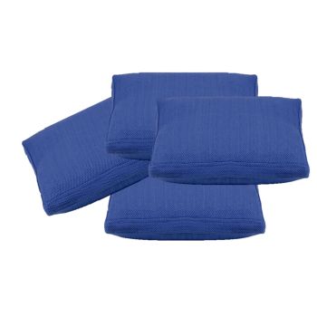 Pack of 4 Classic Sky Blue Large 56x56cm Box Sided Cushion Cover Chair pad covers