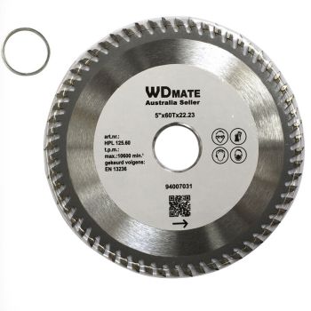 125mm 60T Wood Cutting Disc 5.0" TCT Circular Saw Blade ATB 22.2/20 Timber Wheel