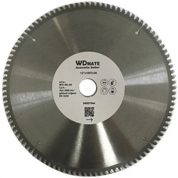 Cutting Disc 12" 300mm 100T Circular Saw Blade 2mm30/25.4 TCG Aluminium Plastic