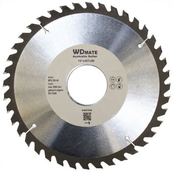 Wood Cutting Circular Saw Blade 250mm 40T 10â€ Wheel Hole60 TCT Cross Disc Timber