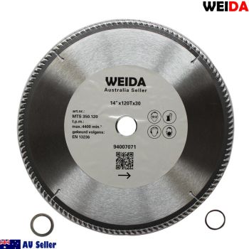 350mm 120T Wood Circular Saw Blade Cutting Disc 14" Bore 30/25.4mm K3.5mm Timber