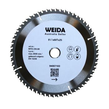 2x 235mm Wood Circular Saw Blade Cutting Disc 9-1/4" 60T Bore 25/22.23mm K 1.8mm