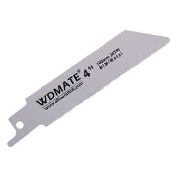 5x Reciprocating Saw Blade Soft Metal 100mm 4â€ 24TPI Bimetal WDMATE