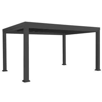 Backyard Discovery Trenton 10x14 Black Pergola with PowerPort