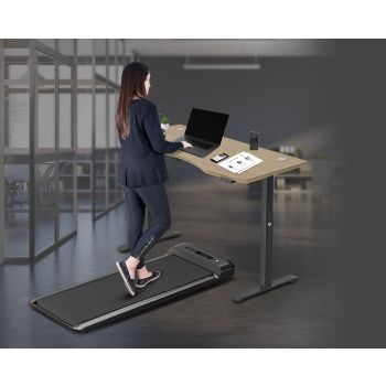 Lifespan Fitness Walkingpad M2 Treadmill with Dual Motor Automatic Standing Desk 150cm in Oak/Black