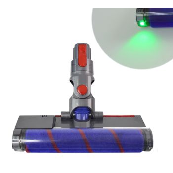 Fluffy head with laser light for Dyson V7, V8, V10, V11 & V15