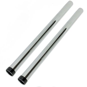 2 Piece Chrome Rods for 32mm Vacuum Cleaners, backpacks, commercial, ducted & more