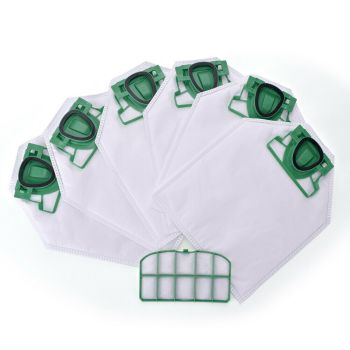 6 X Vacuum bags and filter for Vorwerk Kobold VK200