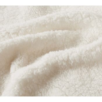 2 in 1 Teddy Sherpa  Quilt Cover Set and Blanket single size charcoal