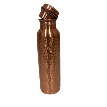 Copper Water Bottle - Hammered Finish