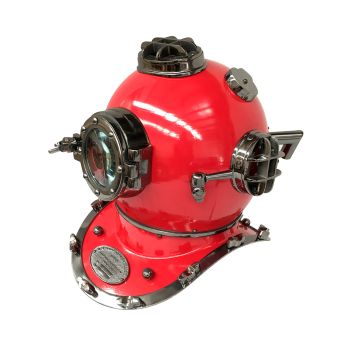 US Navy Mark V Diving Helmet â€“ Red