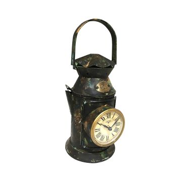 Wall Clock - Iron Railway Lantern