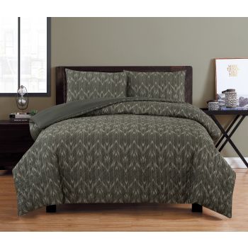 Oak EMBOSSED QUILT COVER SET - QUEEN