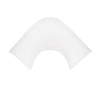 280TC Polyester Cotton V Shape Pillowcase White