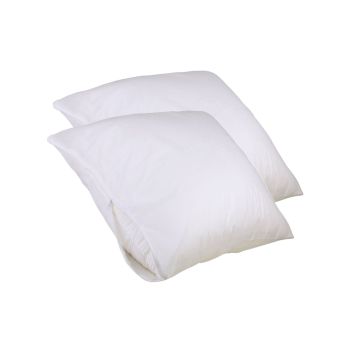 Set of 2 Stain Resistant Pillow Protectors European