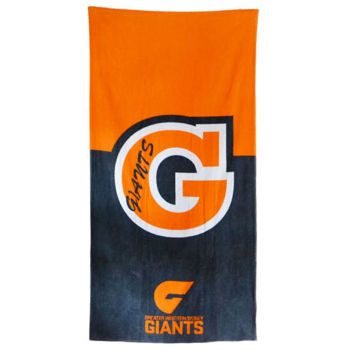 AFL Licensed Cotton Beach Towel GWS Giants 