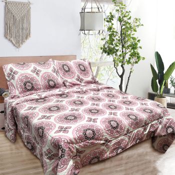 Hotel Living 3 Pce Light Weight Comforter Set Queen/King Ultimo Pink