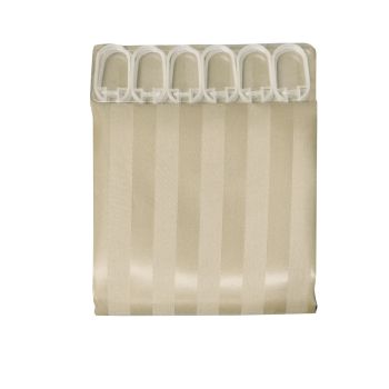 Jacquard Stripe Shower Curtain Wheat