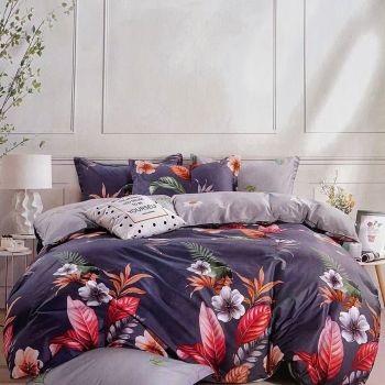 Paradiso 100% Cotton Reversible Quilt Cover Set Queen