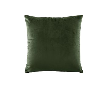 Bianca Vivid Coordinates Square Forest Green Velvet Cushion