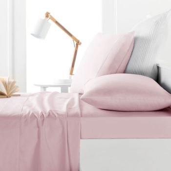 Belmondo 225TC Sheet Set Blush - King