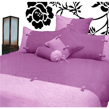 Phase 2 Scrunchie Orchid Quilt Cover Set QUEEN