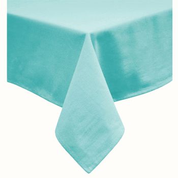 Hoydu Cotton Blend Table Cloth 180cm Round - LIGHT TURQUOISE