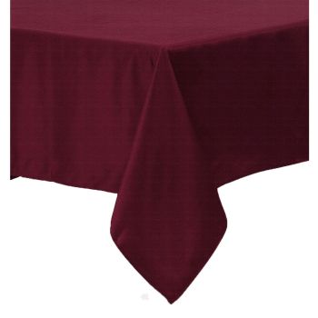 Polyester Cotton Tablecloth Burgundy 160 x 270 cm