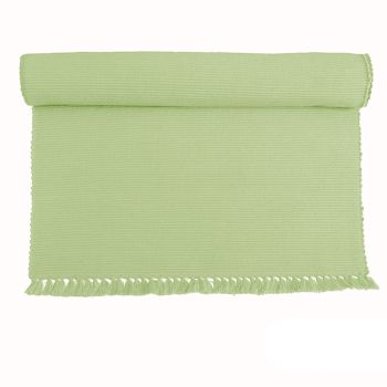 Hoydu Set of 2 - Cotton Ribbed Placemats - REED GREEN