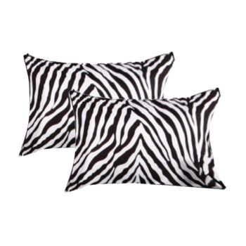 Accessorize 2 Pce Zebra Standard Pillowcase