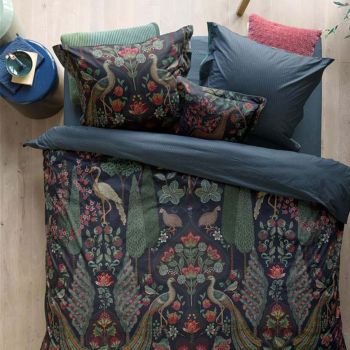 PIP Studio Pavoni Dark Blue Cotton Quilt Cover Set King