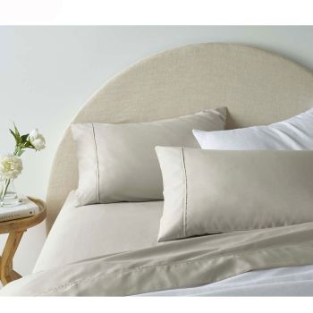 Accessorize 1900TC Cotton Rich Sheet Set Almond King