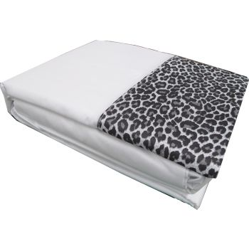 Big Sleep Leopard Sheet Set White DOUBLE