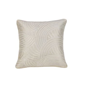 IDC Homewares Pacific Embroidered White Filled Cushion 43 x 43 cm