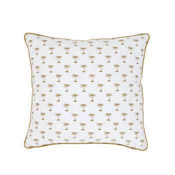 J.Elliot Home Palm Gold Green Filled Cushion 50 x 50 cm