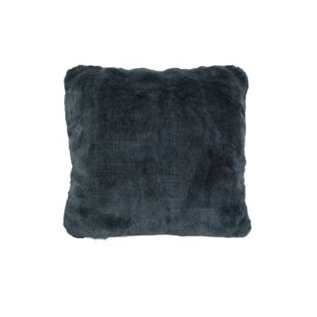 J.Elliot Home Quebec Charcoal Quality Long Pile Faux Fur Filled Cushion 45 x 45 cm