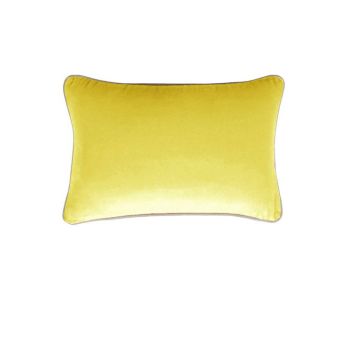 J Elliot Home Gabriel 100% Cotton Oblong Cushion Cover 33 x 48 cm Yellow