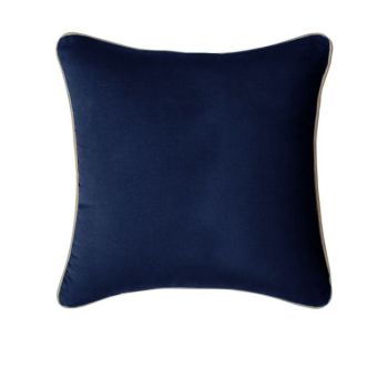 J Elliot Home Gabriel 100% Cotton Cushion Cover 60 x 60 cm Navy