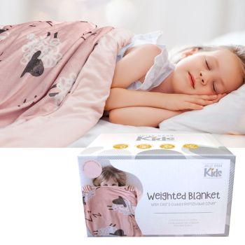 Jelly Bean Kids BAABAA Pink Kids Weighted Blanket 2.8kg 