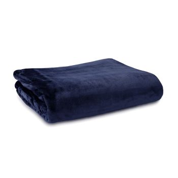 Ardor Lucia Luxury Push Blanket Navy Single