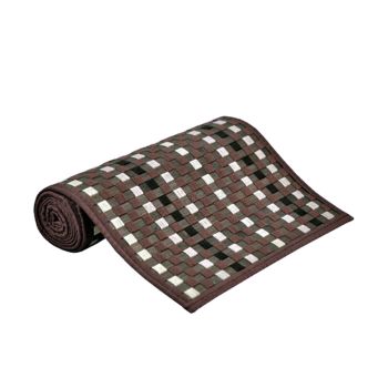 Mia 2 Tone Brown Bamboo Table Runner 140 x 33cm