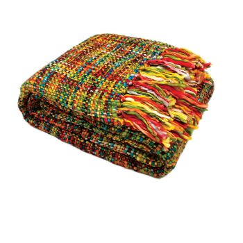 Rans Oslo Knitted Weave Throw 127x152cm - Tutti Frutti