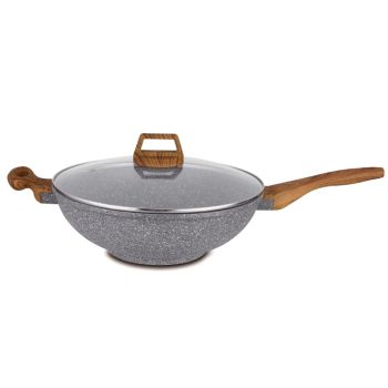 Hello Kitchen Non-stick Marble Wok 28cm/32cm - 32cm