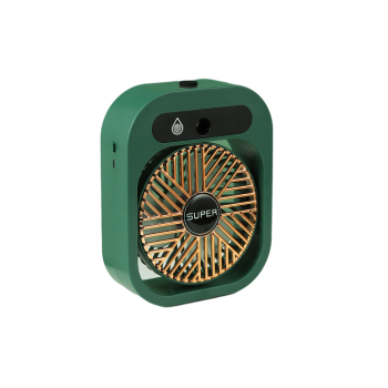 JY Ice Fog USB Air Conditioning Mist Humidfier Mini Fan - Green