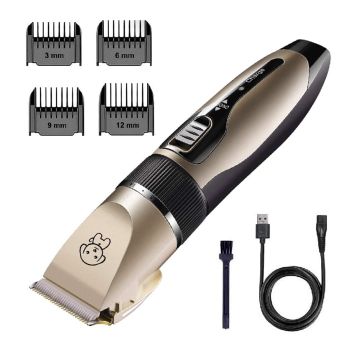 USB Charged pet shaver Cordless Clipper Pet Gromming Kit 4 Different Size Combs